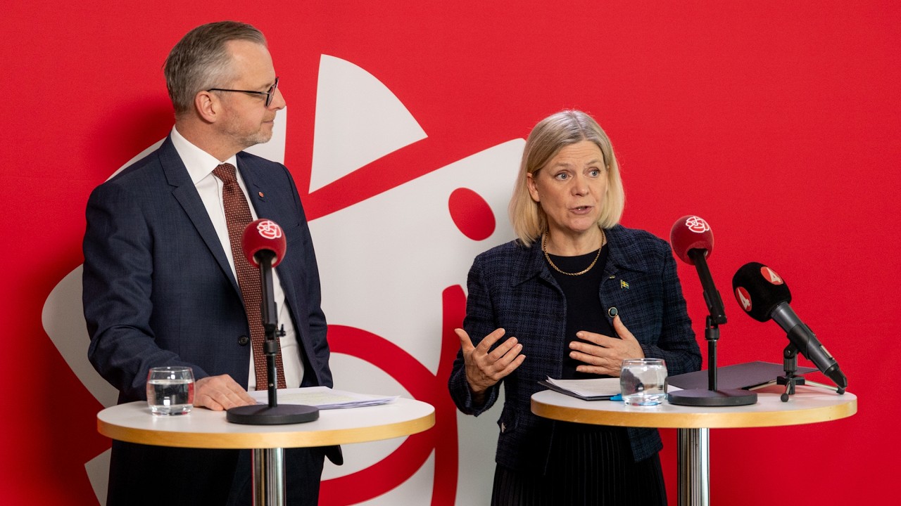 LIVE: Pressträff med Magdalena Andersson och Mikael Damberg