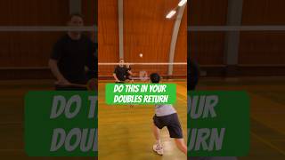 Less is more - Badminton doubles return #badminton