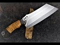 Making a war cleaver  knife making