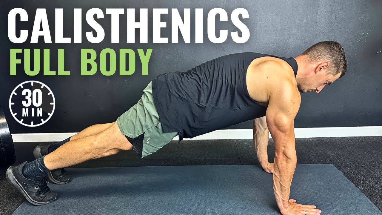 30 Min FULL BODY CALISTHENICS WORKOUT at Home  Follow Along