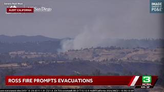 Ross Fire: Evacuation order issued for fire burning in Murphys
