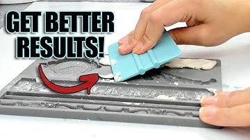 Paper clay in silicone molds