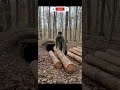 I Built a Hidden Underground Shelter Alone in the Forest | Silent Survival ASMR (2) #asmr #ytshorts