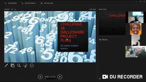 Millionaire project plan (Challenge 36) by Dr. Umar Ahmed