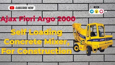 Ajax Fiori Argo 2000 Self Loading Concrete Mixer, For Construction Full process #ajaxfiori #rmc