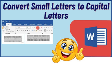 How to Convert Small Letters to Capital Letters in Microsoft Word