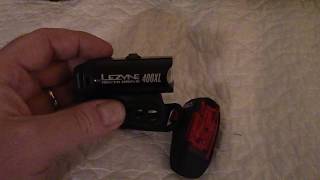 Lezyne 400 LX Bike light Combo