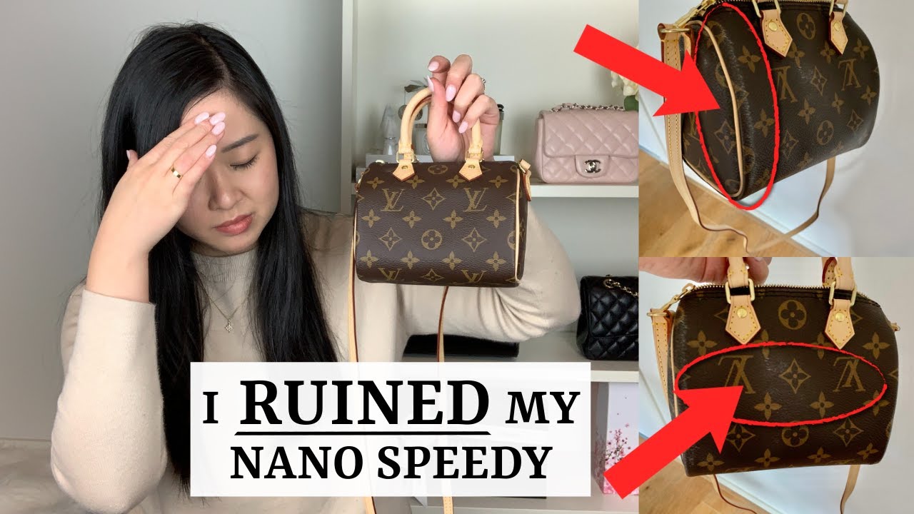 HOW I RUNIED MY NANO SPEEDY & HOW I FIXED IT  HOW TO GET COLOUR TRANSFER  OFF LOUIS VUITTON CANVAS 