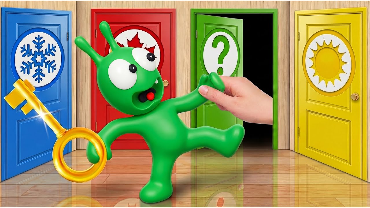 Pea Pea Got Trapped at Mysterious Hotel - What's Behind The Secret Door ?
