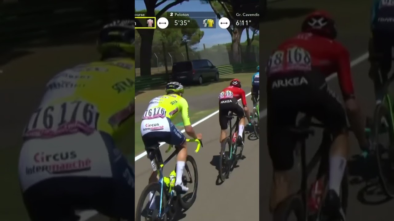 Tour de France x F1 🚴♂️🏎️ When the peloton rode through the Imola circuit in 2024! 🙌