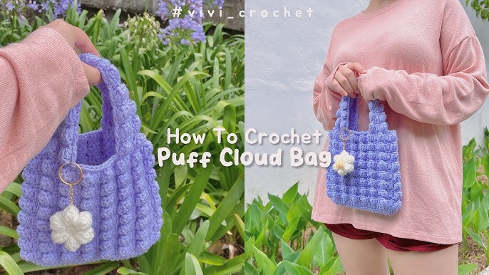 HOW TO CROCHET A BAG ❄️Winter edition with a velvet yarn❄️ 