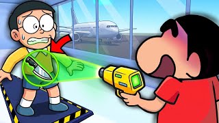 Shinchan Became Airport Security Guard! 😎 screenshot 4