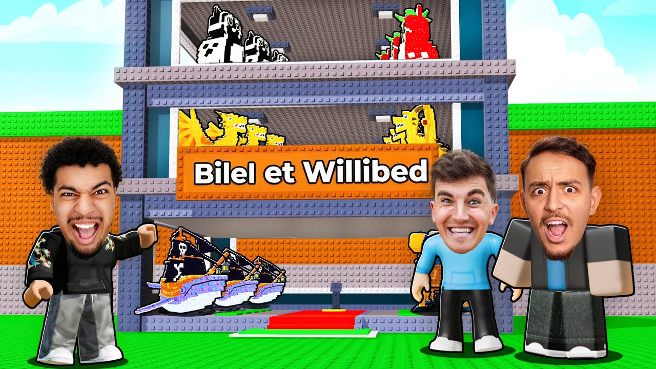 Je Rejoins La Team De BILEL et WILLIBED Sur Steal a Brainrot !