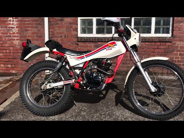 1987 Honda TLR200 Reflex - YouTube