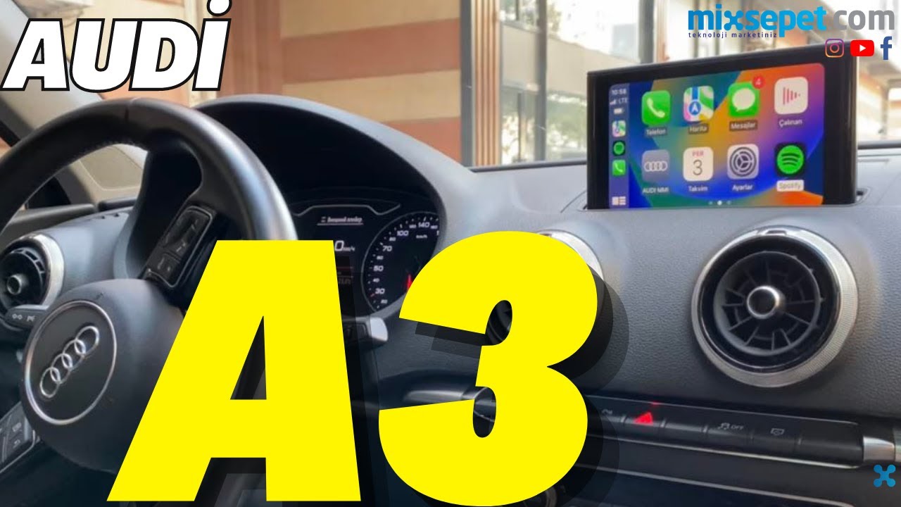 AUDİ A3 ORİJİNAL EKRANA KABLOSUZ CARPLAY KAZANDIRDIK! audi YouTube