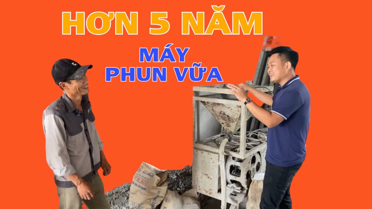 Máy phun vữa trát 1 ngày được bao nhiêu m2 chia sẻ của cai thầu hơn 5 năm sử dụng #sothado