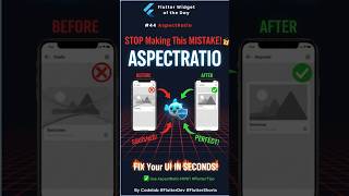 Widgets of the day #44 – AspectRatio | #flutter #fluttercoding #flutterwidgets #fluttershorts