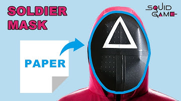 How to make Soldier Mask Origami - Tutorial | Squid Game