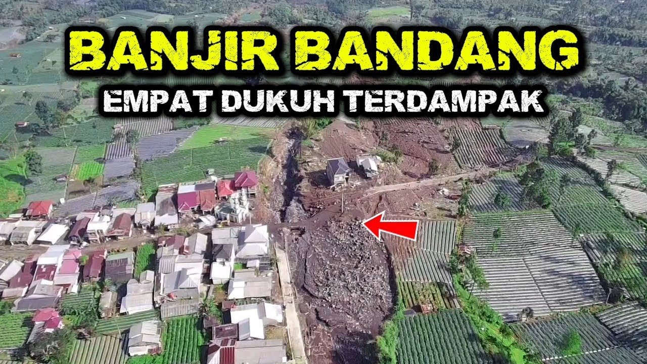 MENGERIKAN‼️banjir bandang terjang empat dukuh di desa penakir  l drone view