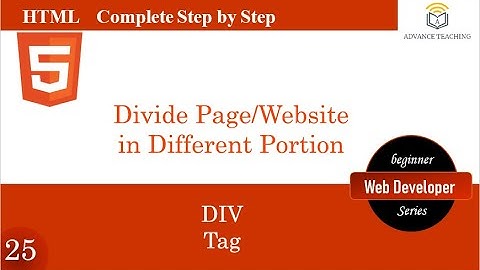 Div Tag in HTML in Urdu/Hindi