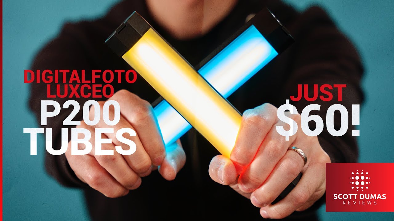 $60 Pocket Sized TUBE LIGHTS | Digitalfoto Luxceo P200 Tube Review