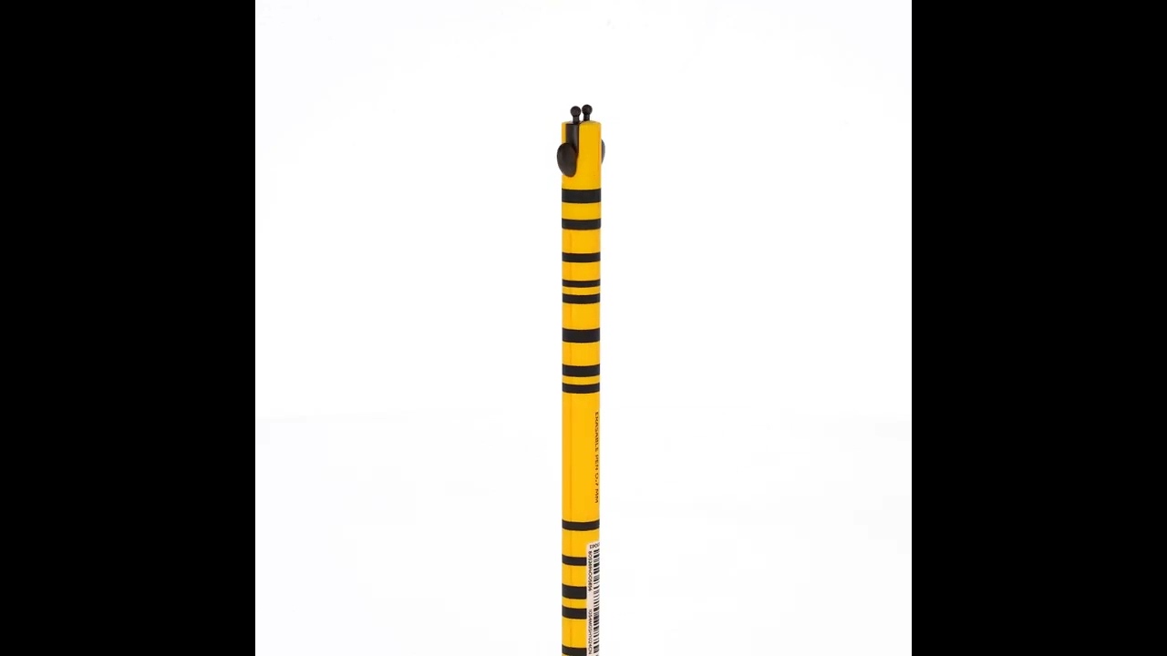 Legami Biene Löschbarer Gel-Stift – Schwarze Tinte, Radierbar, Strichstärke M, Als Kugelschreiber-Ersatz