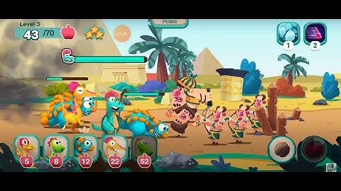 Dino Bash Travel Through Time - Island 3 - Level 1