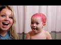 I DYED MY TWO YR OLDS HAIR PINK!!!