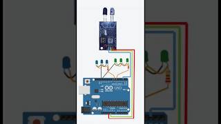 IR Sensor Black vs White 🔥 | Arduino LED Switch | Hindi #shorts #amittechclub #amitkumar #arduino