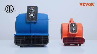 VEVOR Floor Blower 1/4 HP: Ultimate Air Mover for Drying, Cooling & Ventilation!