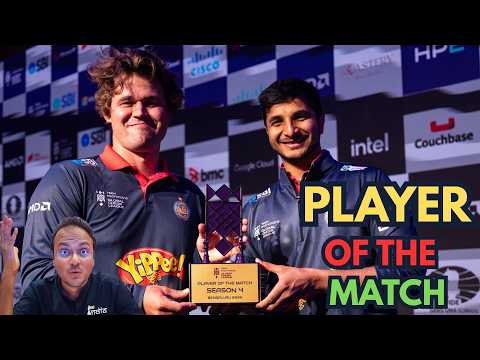 The game that made Magnus Carlsen give his Player of the Match trophy to Vidit Gujrathi