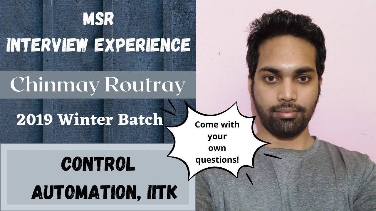 Interview Experience Series Episode 4 Control Automation, (EE/EC/IN