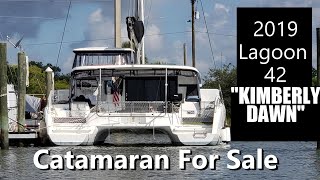 Catamaran For Sale &quot;Kimberly Dawn&quot; a 2019 Lagoon 42 --Narrated Tour--