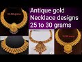 Latest gold antique necklace designsvsr creations gold jewelleryvsr293