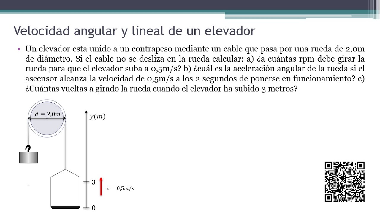 VELOCIDAD LINEAL y ANGULAR EJERCICIOS N°6: cómo calcular la velocidad