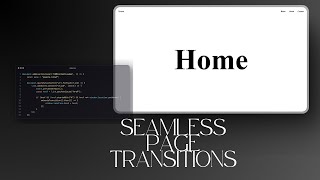 Create seamless page transitions with HTML, CSS, and JavaScript