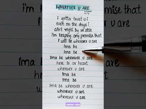 Wherever u r - V , UMI #lyrics #v #umi #whereveruare #whereveruarev #shorts #shortsfeed