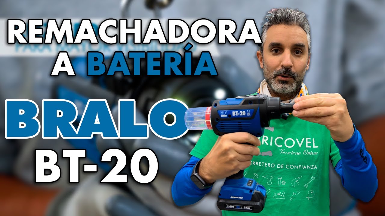 REMACHADORA A BATERÍA BRALO BT-20: APTA PARA PROFESIONALES 