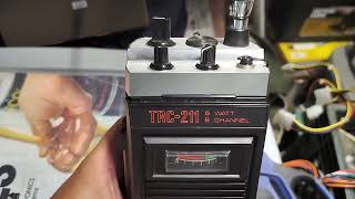 Realistic TRC 211 Handheld walkie talkie radio from Radio Shack Pt1
