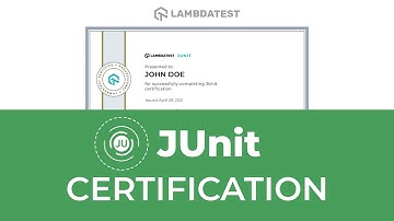 FREE JUnit Certification | LambdaTest Certifications | Automation Testing