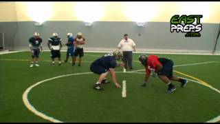 EAST PREPS Tyrell Zimmerman Pace DE AFL PRIVATE WORKOUT