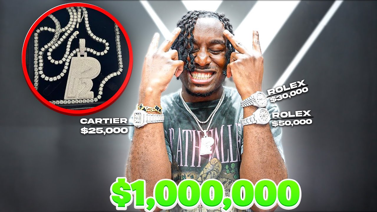 I Bought Myself A $30,000 Diamond P2 Chain! 💎 The $1,000,000 Jewelry ...