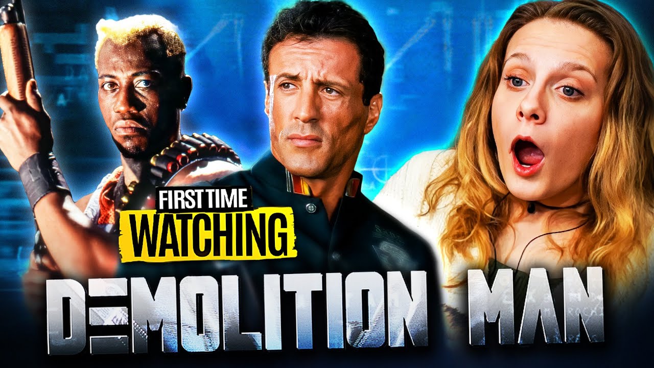 Abby Loved DEMOLITION MAN ! * MOVIE REACTION and COMMENTARY | First Time Watching (1993)