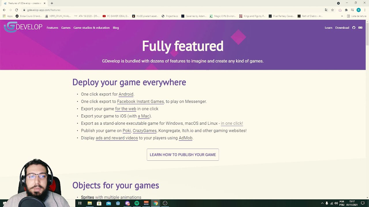 Minicurso GDevelop - Space Shooter - Aula 01 - Apresentação do GDevelop