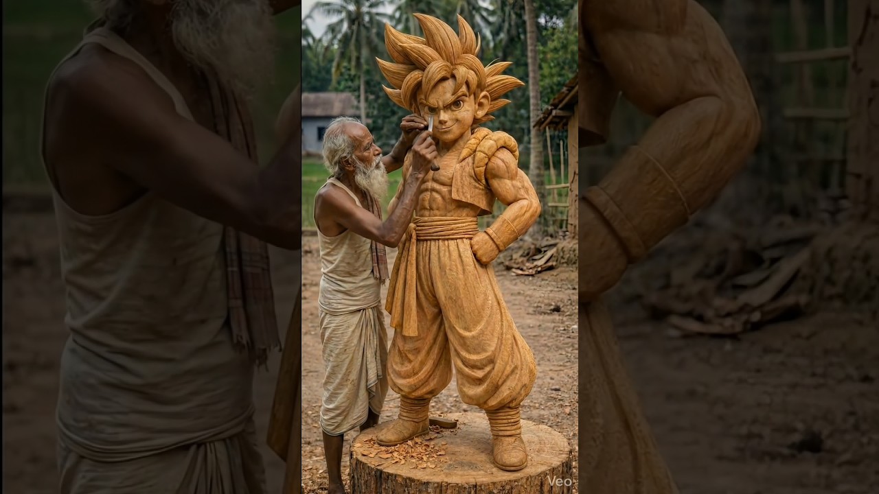 Goku | Wood Brought🤯to Life 