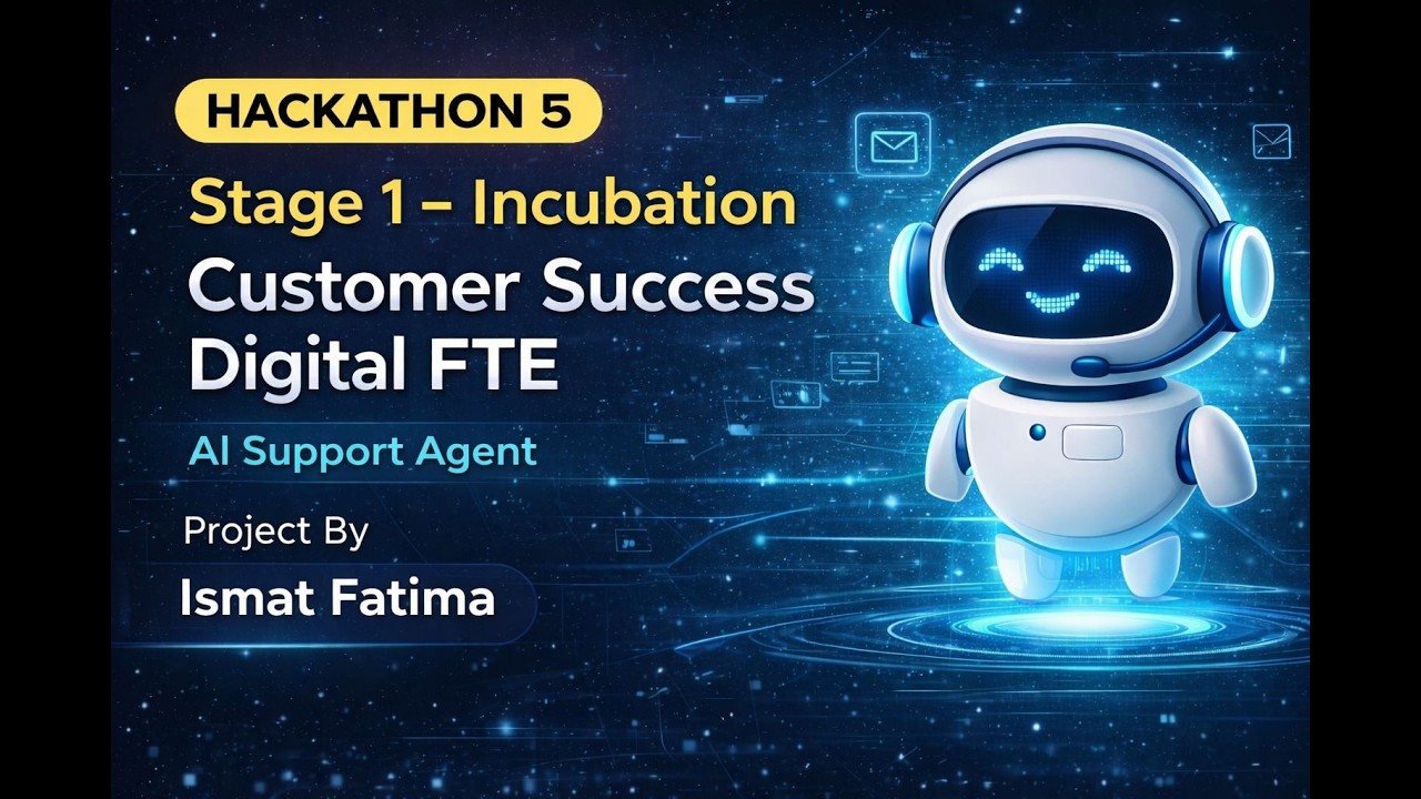 Hackathon 5 Stage 1 – Customer Success Digital FTE | Incubation ...