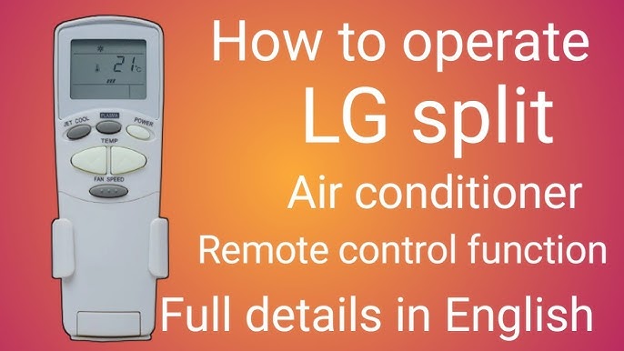 How to use LG Ac remote ( Neo plasma) - YouTube