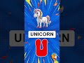 U for Unicorn | Can Kids Guess This? #kidubidu #kidslearning #abclearning #shorts #viralreels