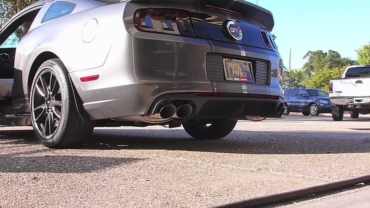 2013 GT500 mufflers installed on a 2013 GT 5.0 Mustang YouTube