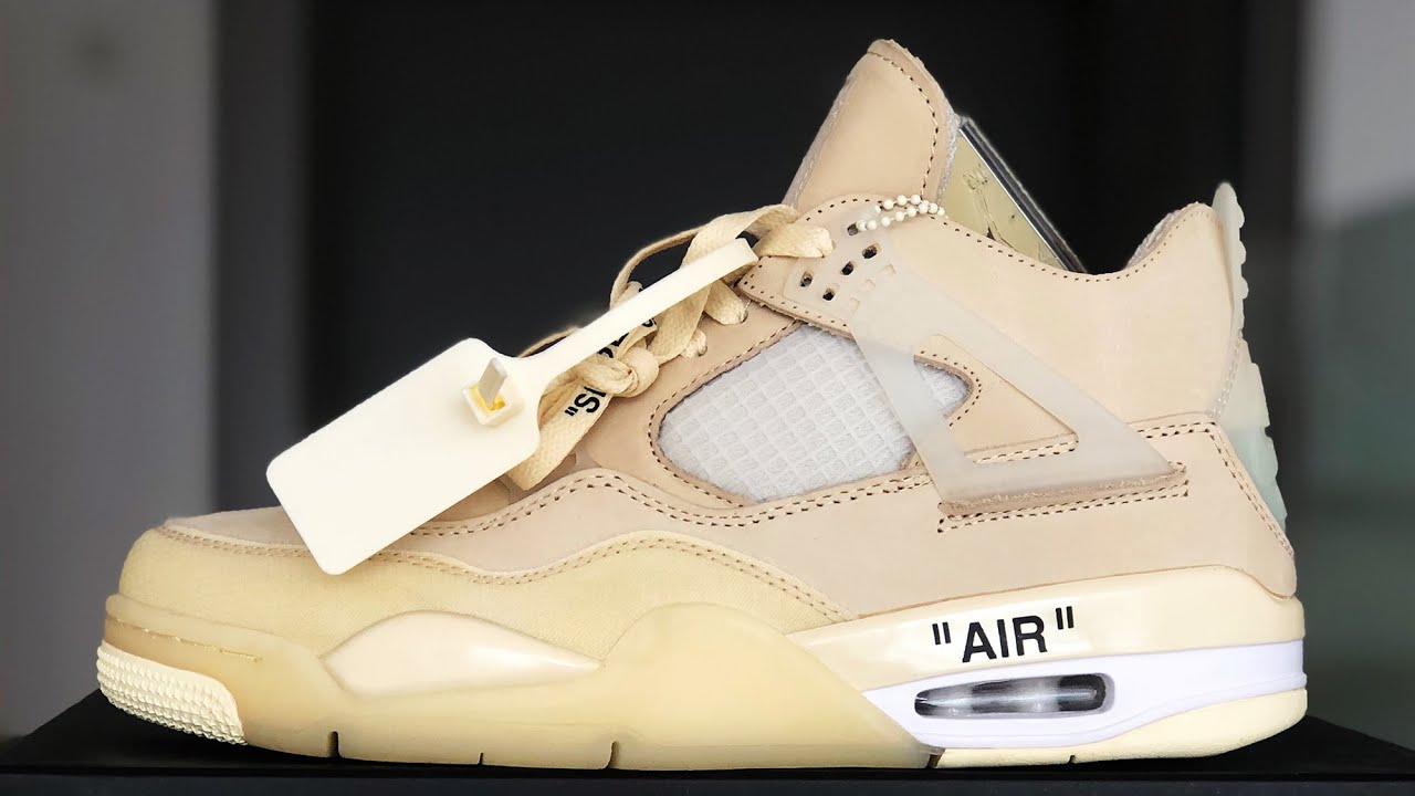 Off-White Air Jordon 4 Retail Material With Best Quality From ...